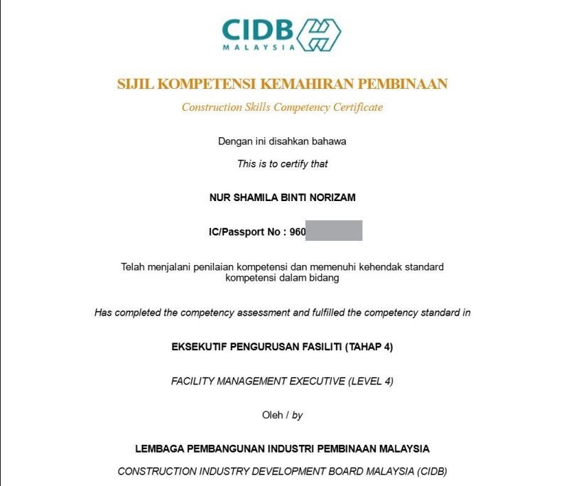 Facility Management Executive Certification